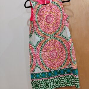 Colorful Womens Dress with Floral Patterns